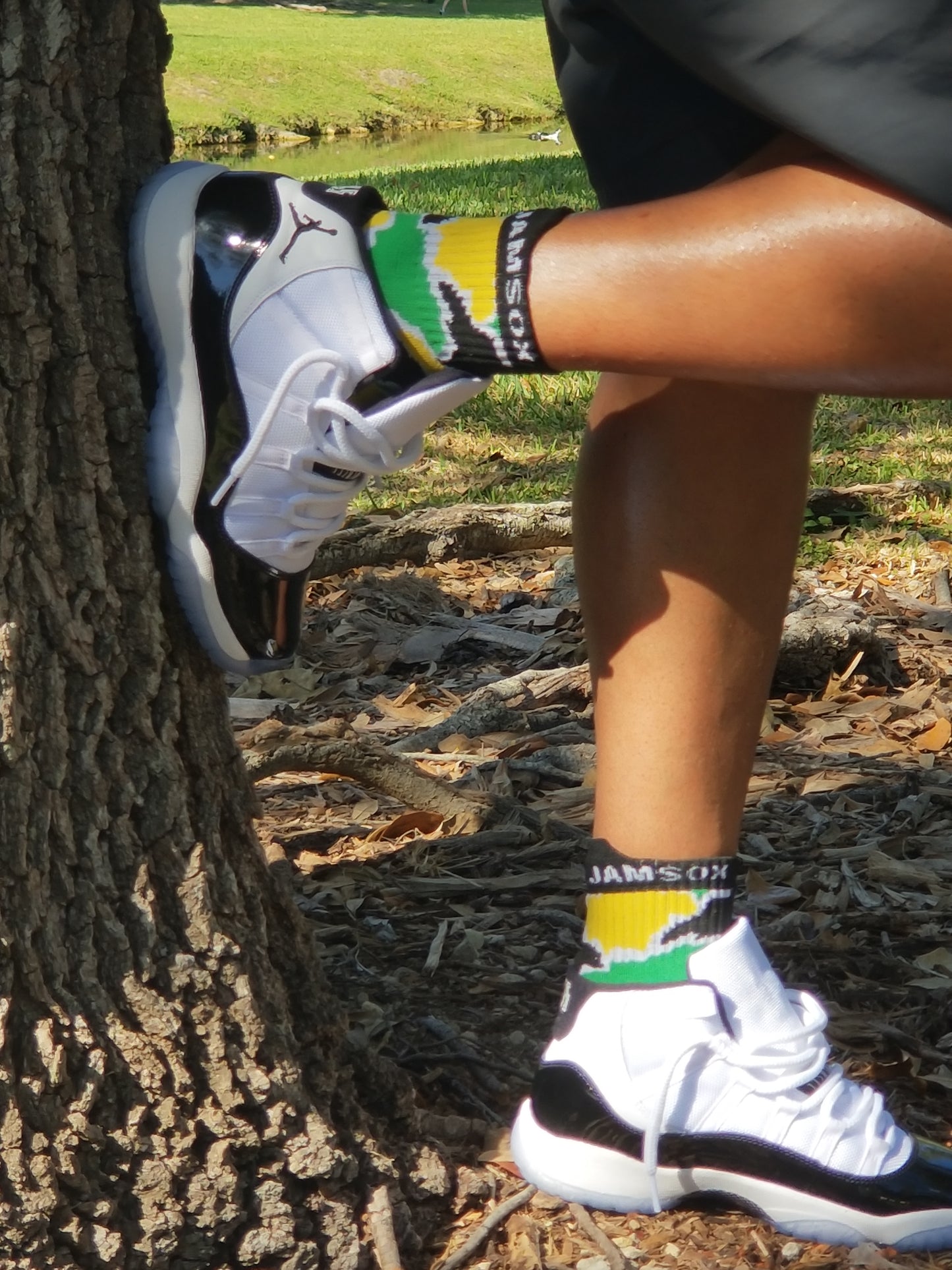 JamSox Map of Jamaica Quarter Sports Sock