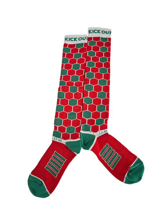 JamSox Christmas Kickout Knee Hi Socks