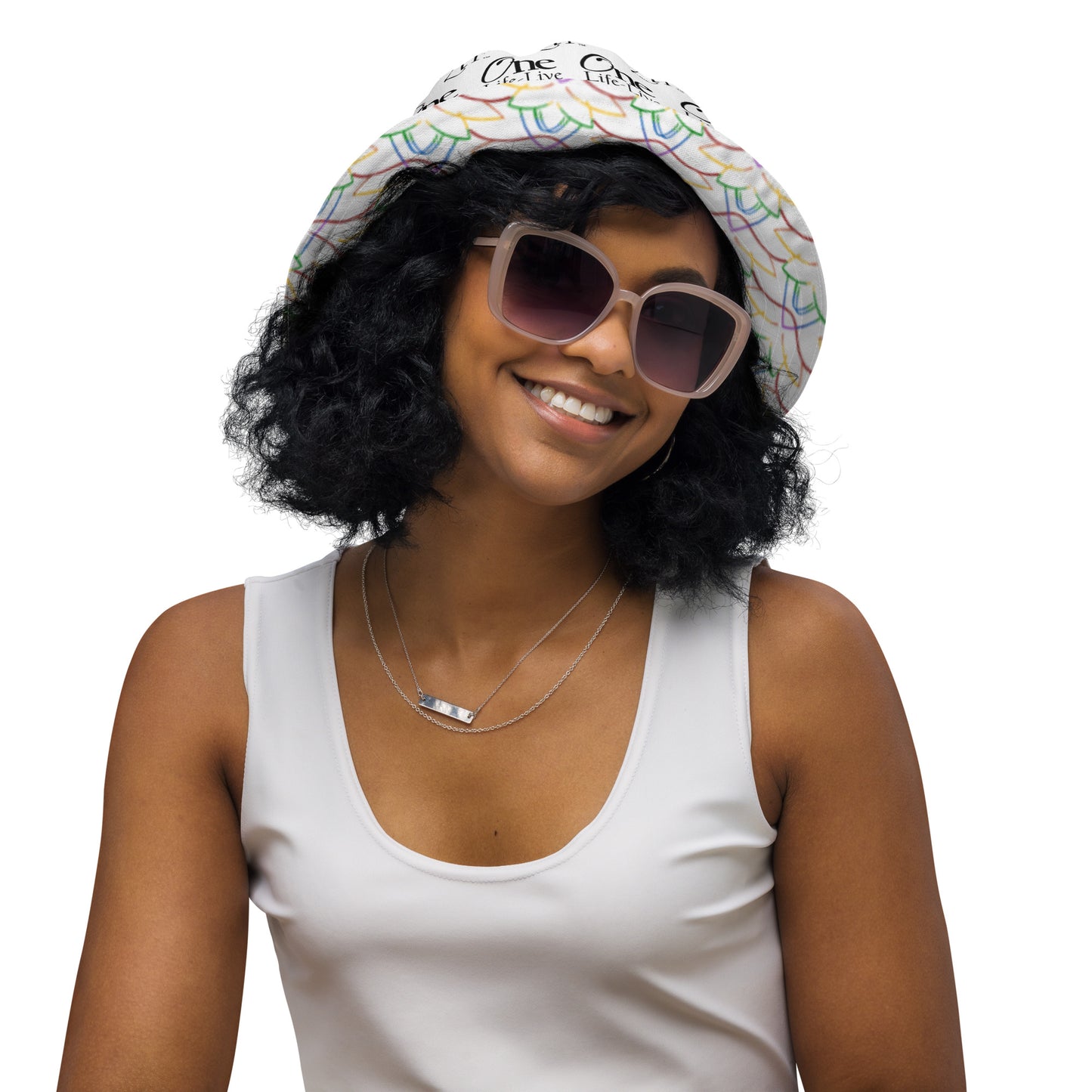 Chakra Lotus reversible bucket hat