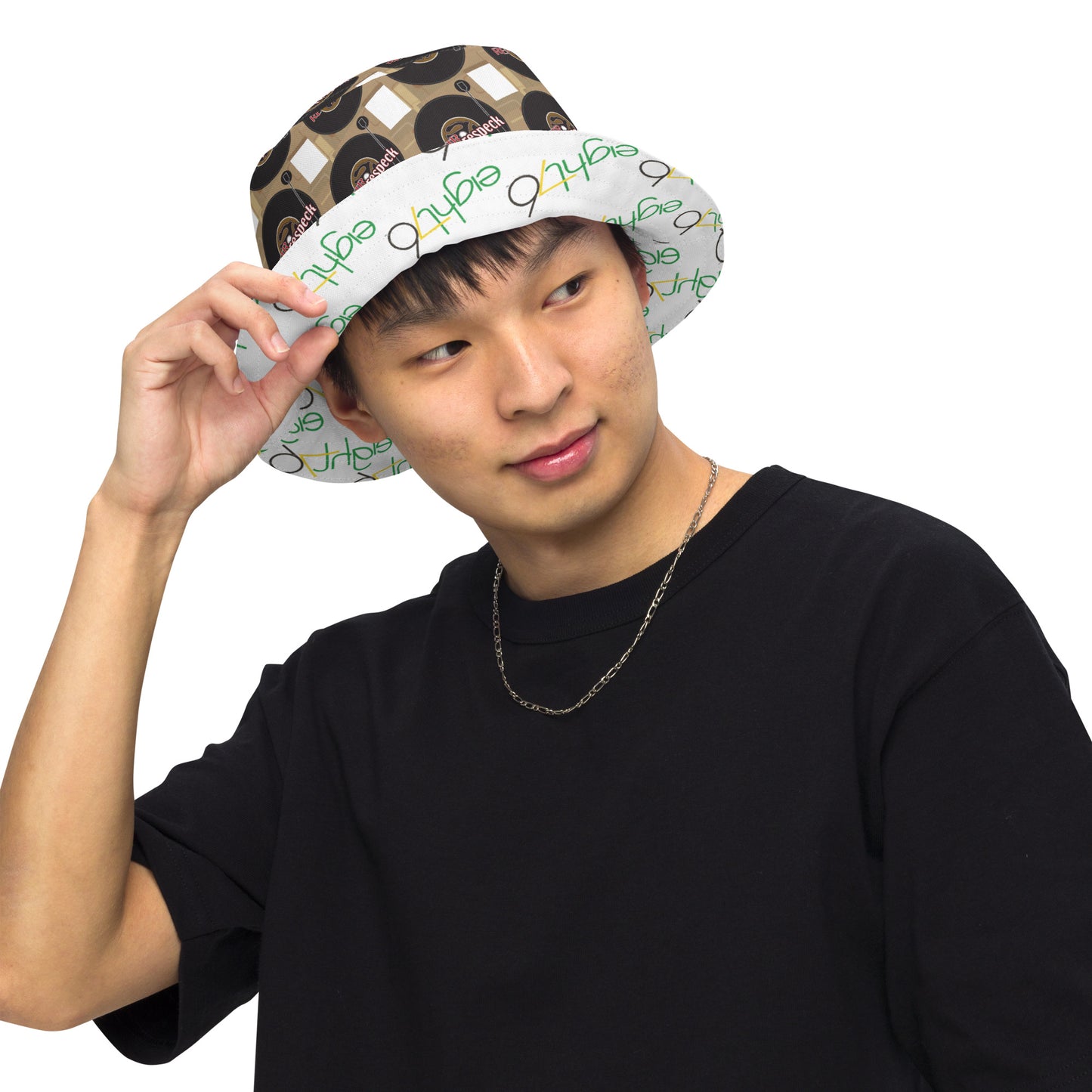 Eight76 20th Anniversary Retrorespeck reversible bucket hat