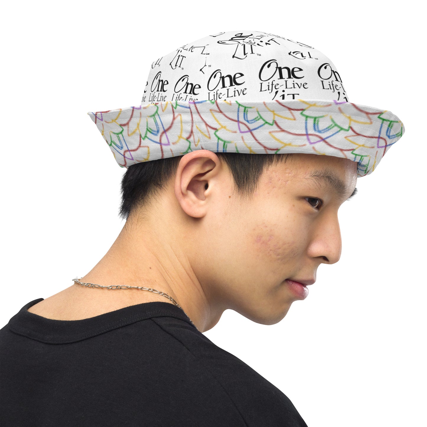 Chakra Lotus reversible bucket hat