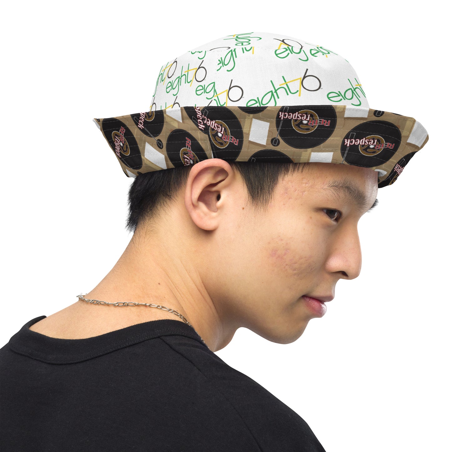 Eight76 20th Anniversary Retrorespeck reversible bucket hat