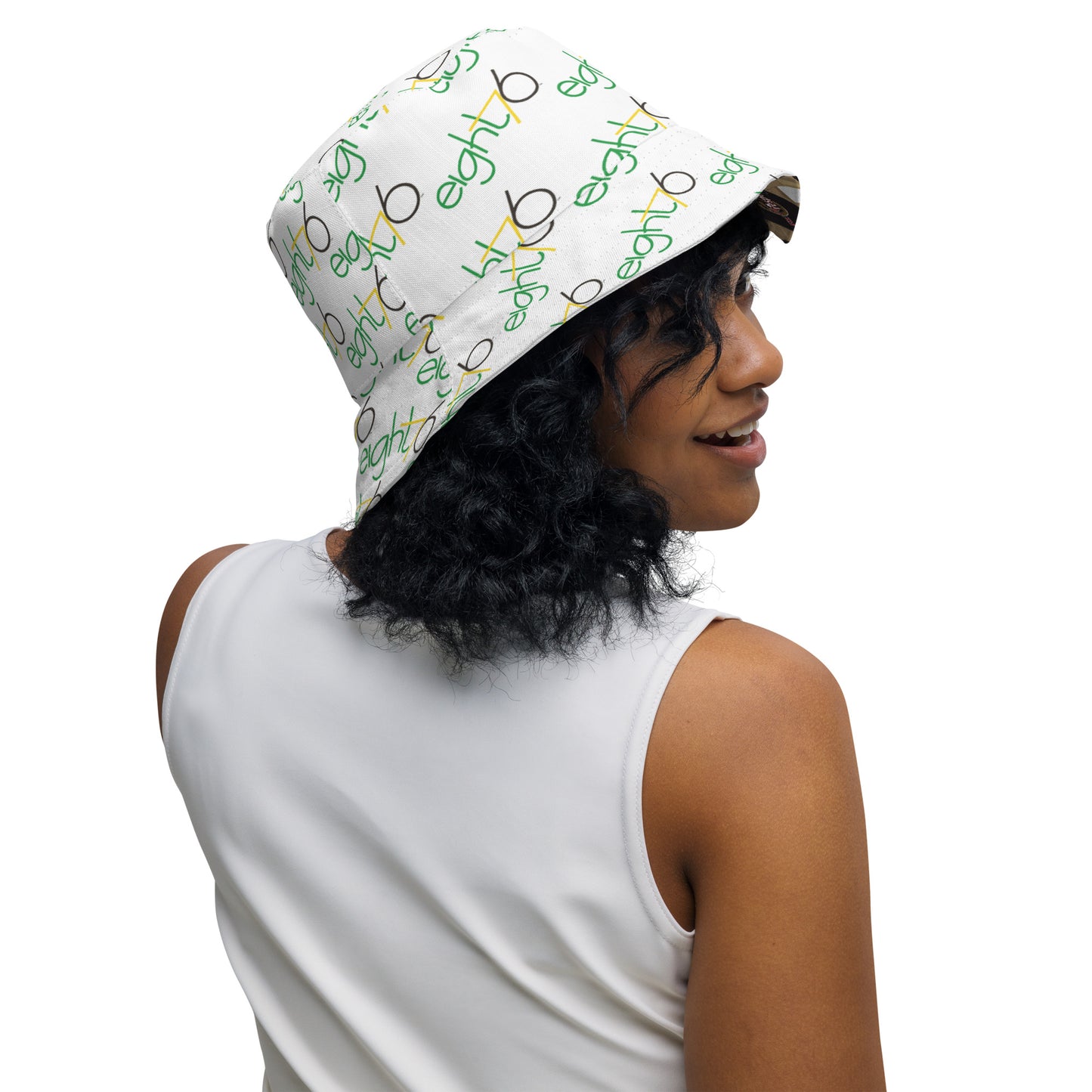 Eight76 20th Anniversary Retrorespeck reversible bucket hat