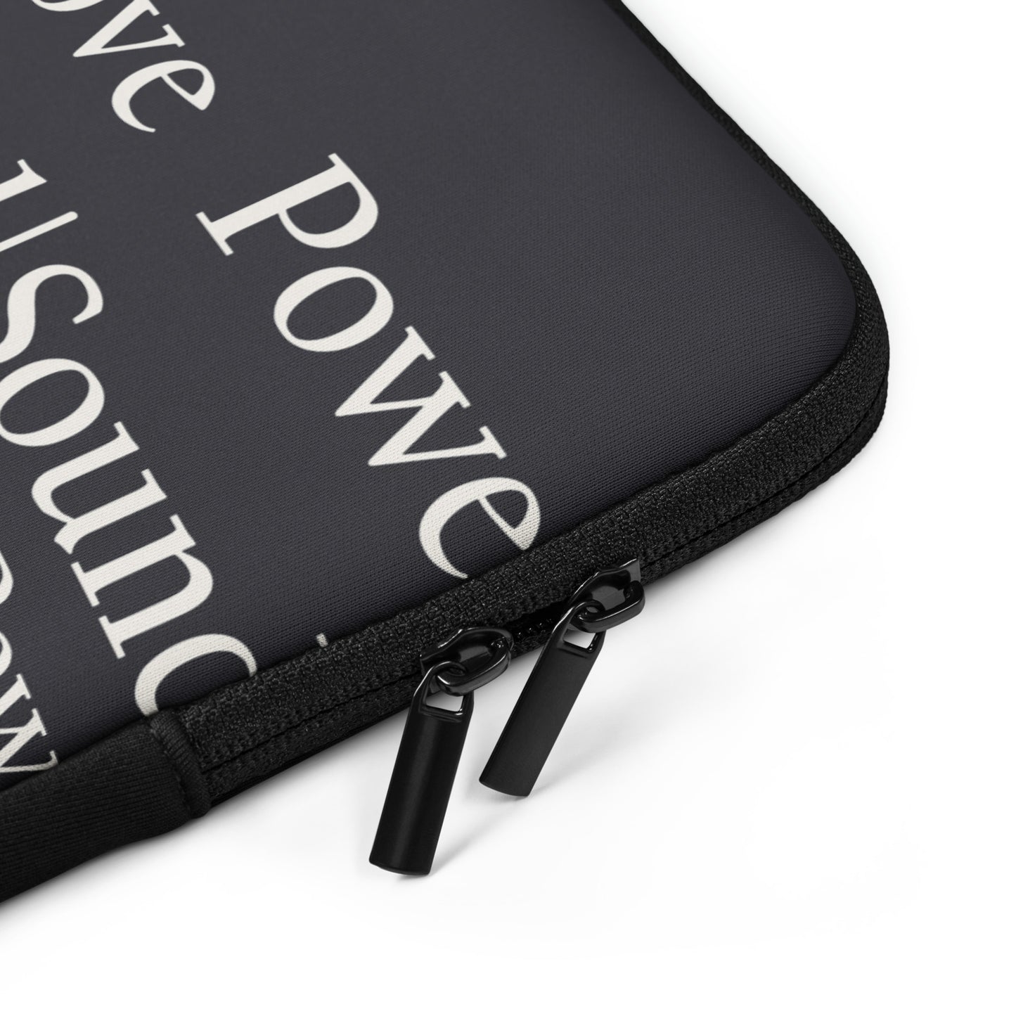 Power Love & Sound Mind Laptop Sleeve - Steadfast Stone