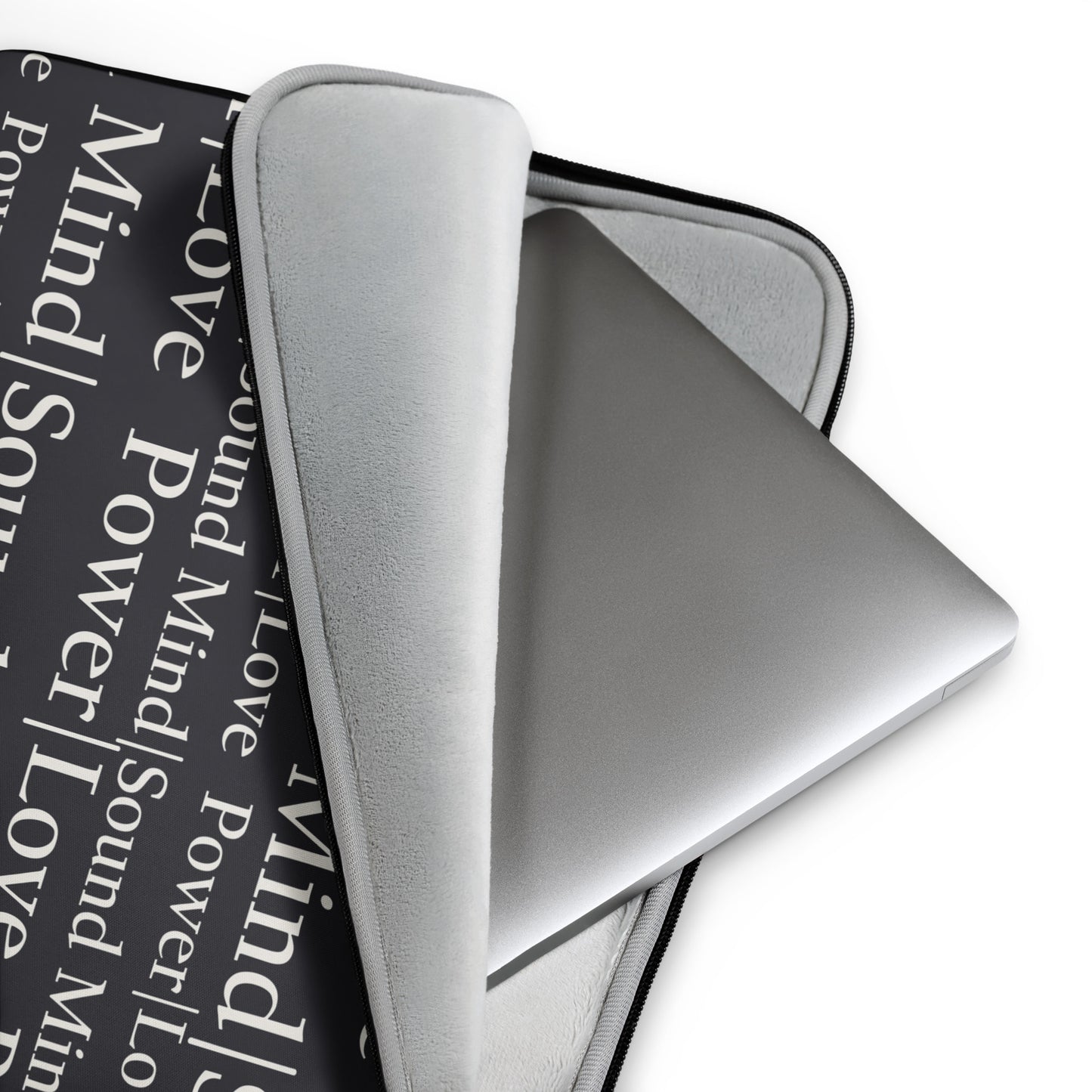 Power Love & Sound Mind Laptop Sleeve - Steadfast Stone