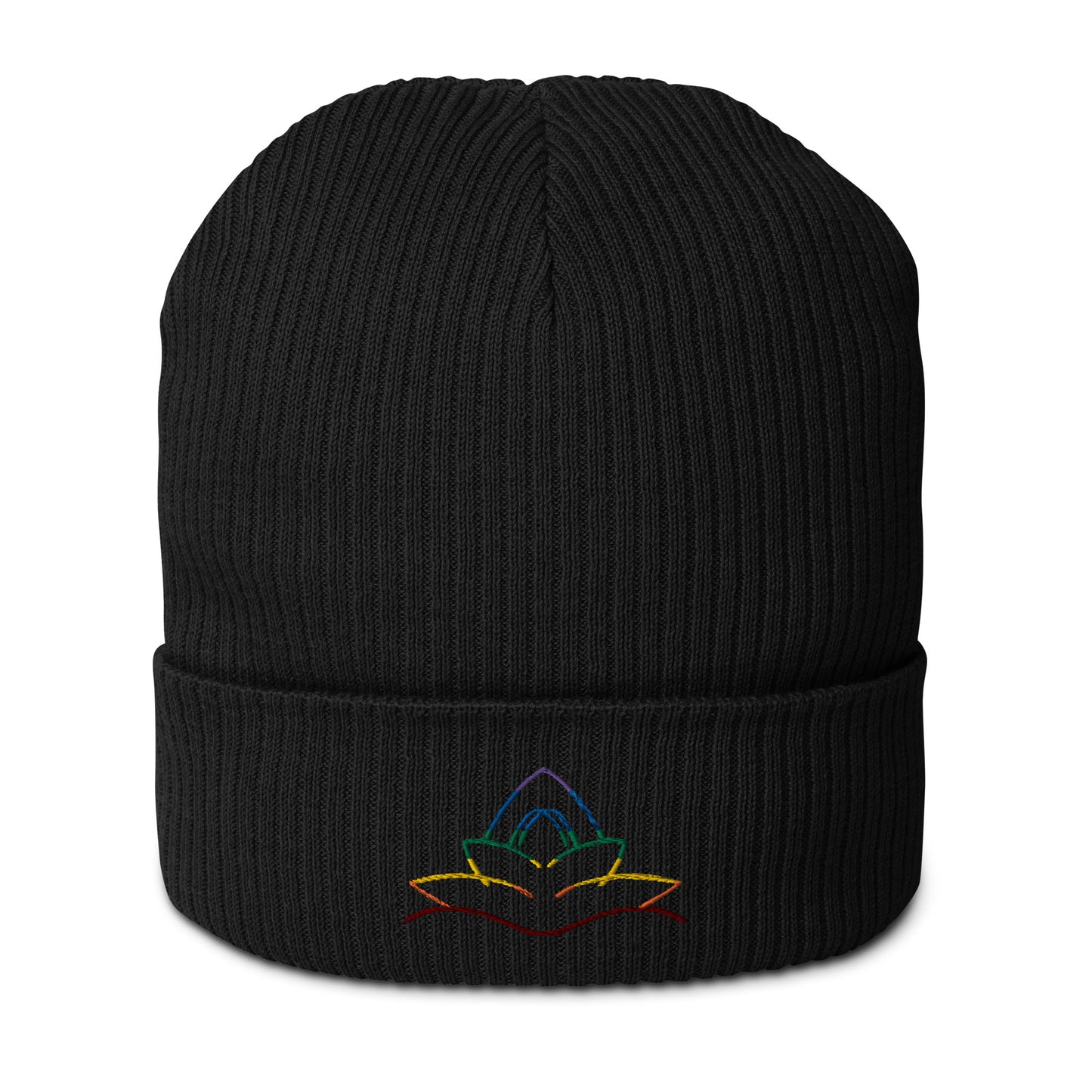 Chakra Lotus Organic ribbed beanie