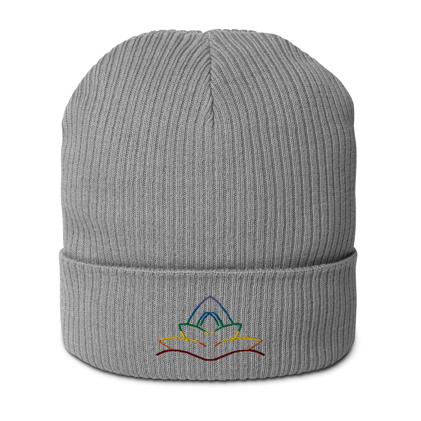 Chakra Lotus Organic ribbed beanie