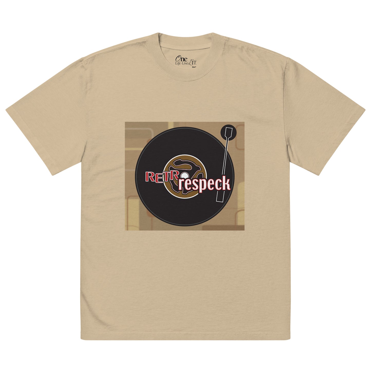 Eight76 Records Retrorespeck 20th Anniversary oversized faded t-shirt