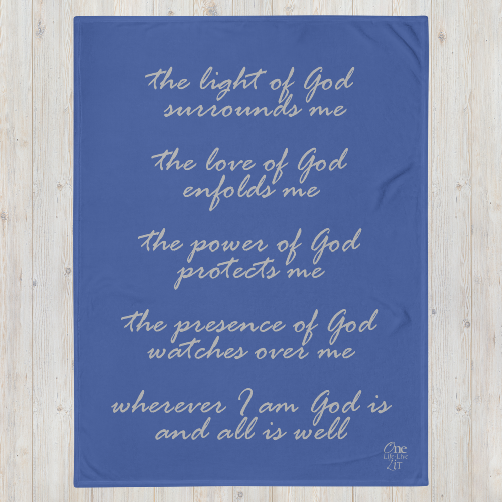 Prayer of Protection Throw Blanket