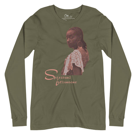 Dhaima Spiritual Influencer Ltd Ed Peach Unisex Long Sleeve Tee