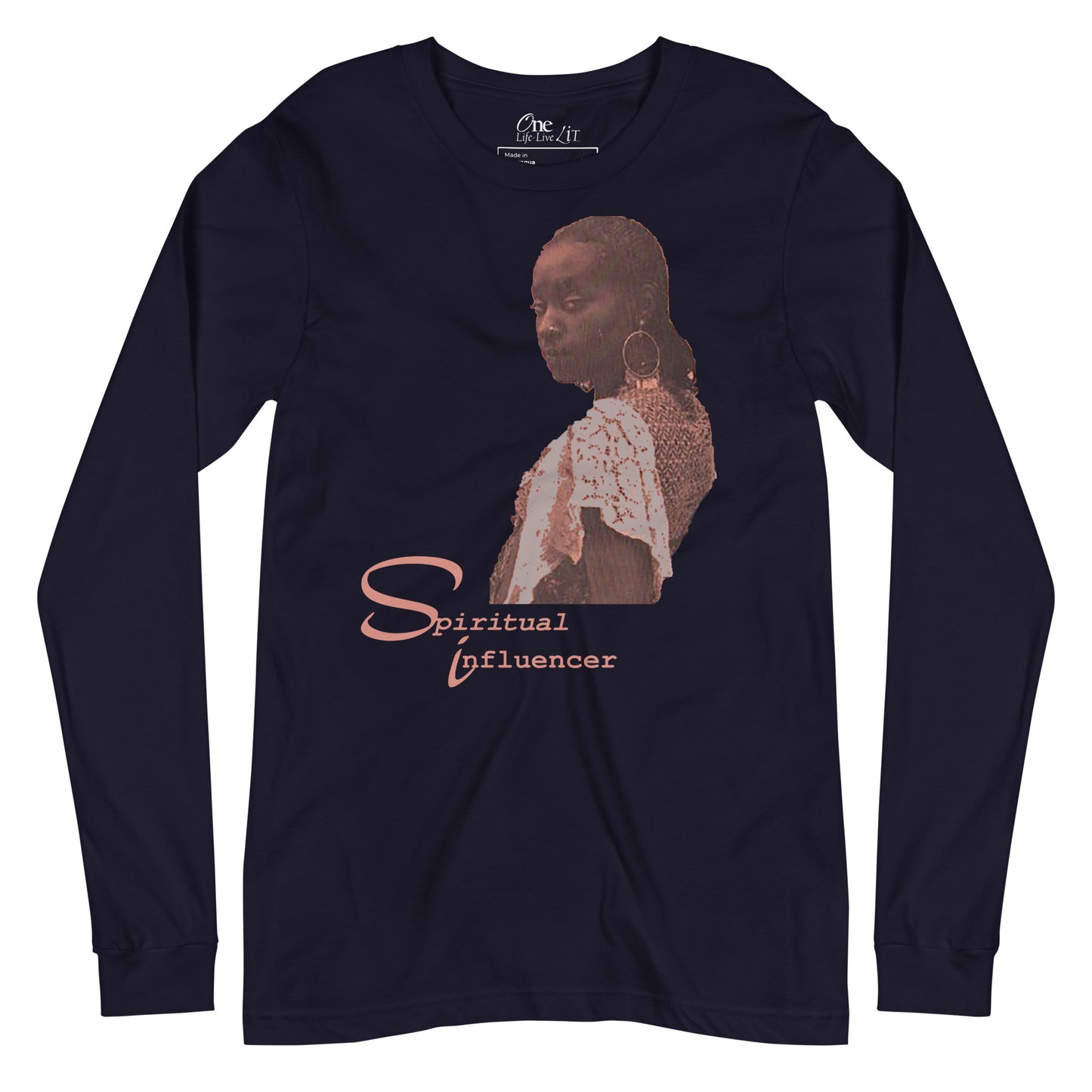 Dhaima Spiritual Influencer Ltd Ed Peach Unisex Long Sleeve Tee