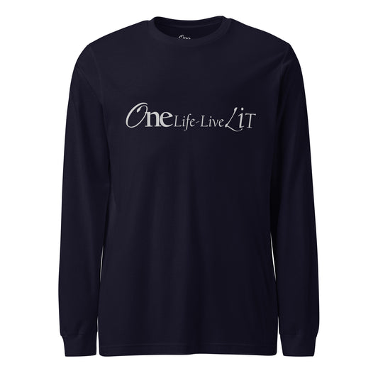 One Life Live Lit Long Sleeve Title Tee