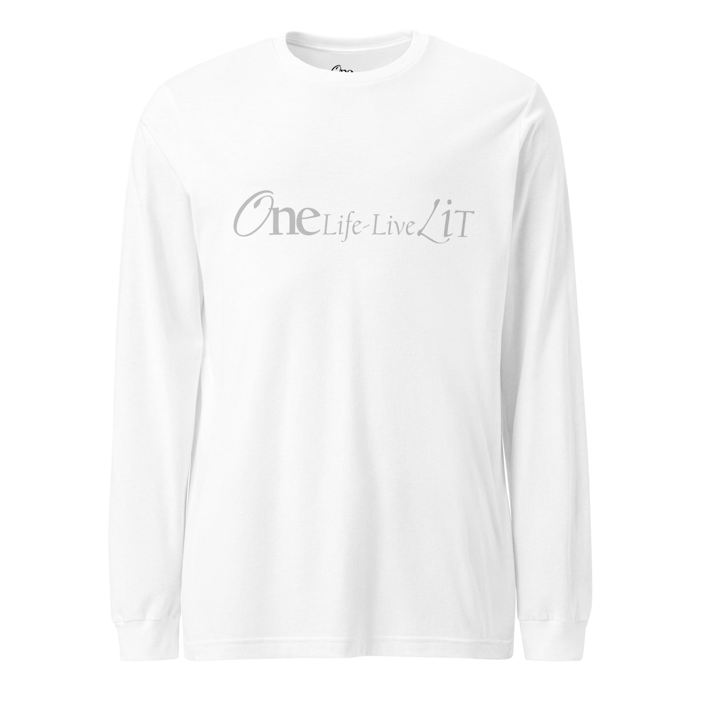 One Life Live Lit Long Sleeve Title Tee