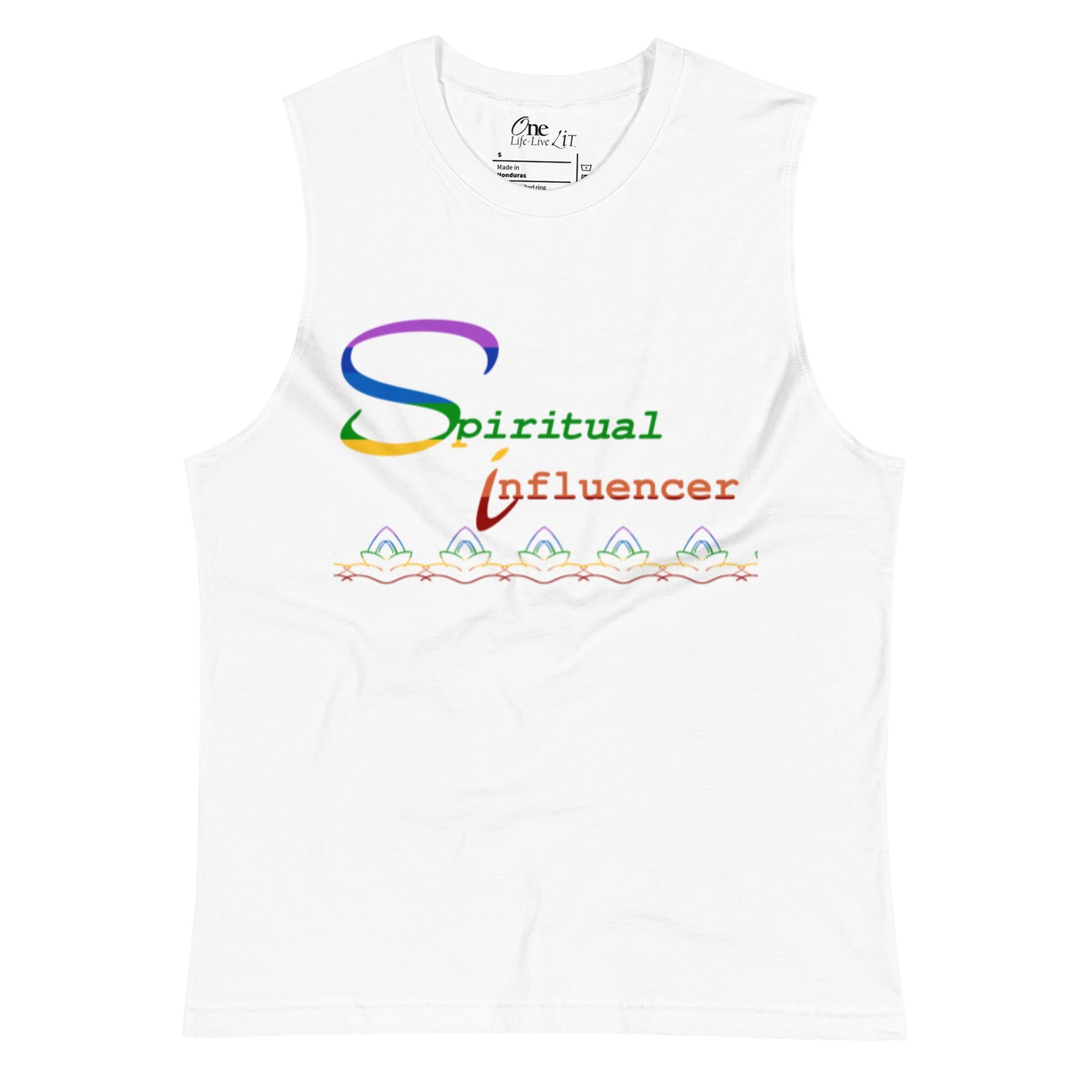 Spiritual Influencer Chakra Lotus Muscle Shirt