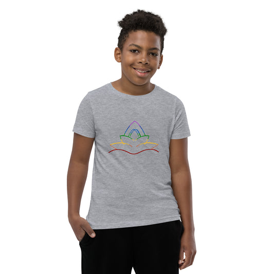 Chakra Lotus Kids Short Sleeve T-Shirt